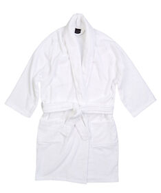 Luxor Plush Zero Twist Bath Robes S/M - White