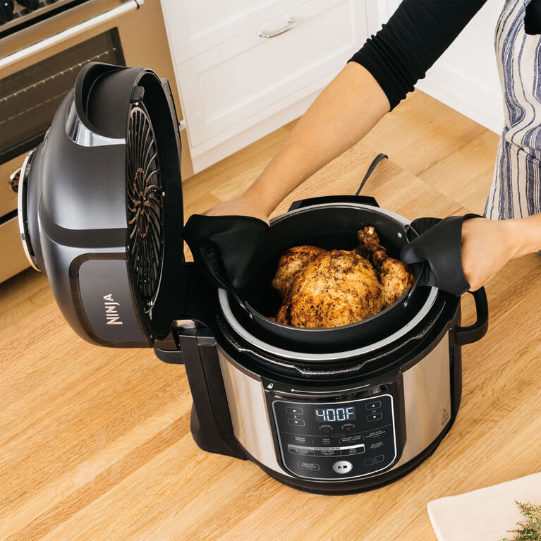 Ninja Foodi 10-in-1 7.6L XL Pressure Cooker Air Fryer Multicooker, Stainless, OS400C