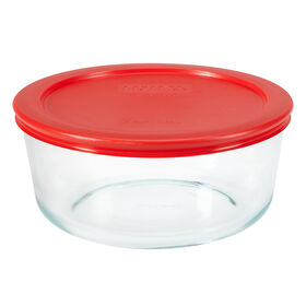 Pyrex 7 cup glass storage with lid