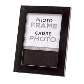 Truu Design Modern-Contemporary Solid Picture Gallery Frame, 5" x 7", Black