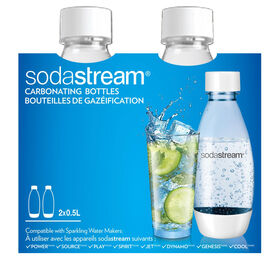 Sodastream 0.5L White Fuse Bottles 2Pk