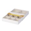 Richards 8 Compartments Tray Pebbled White