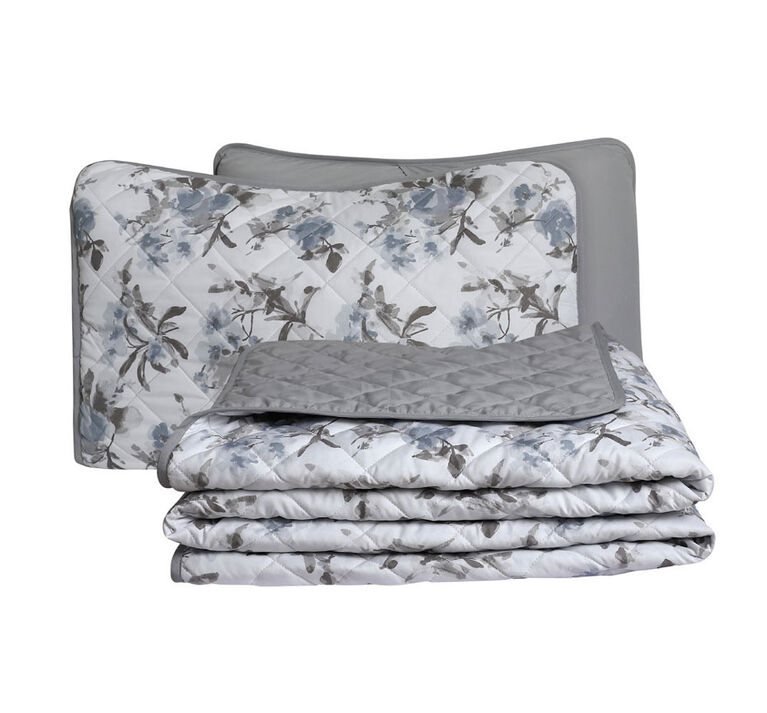 Swift Home 3 Pieces Printed Quilt Set Double/Queen Floral