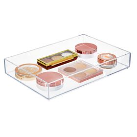 iDesign RPET Clarity Cosmetic Organizer 8 x 12 x 2 Clear