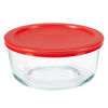 Pyrex 4 cup glass storage with lid
