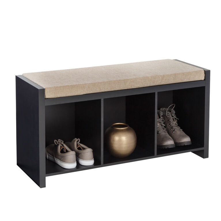 Honey Can Do 3 Cube Storage Bench With Cushion
