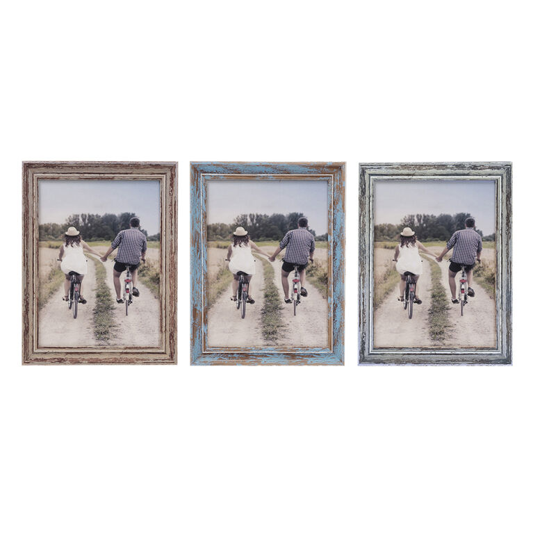 Truu Design Distressed Wooden Look Picture Frame, 8" x 10"