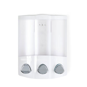 Better Living Products TRIO Shower Dispenser 3 Chamber, White