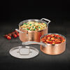 Cuisinart 8-Piece Copper Hand Hammered Stainless Steel Cookware Set