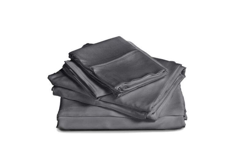 Natural Home Bamboo Sheet Set Pewter Double