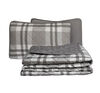Swift Home 3 Pieces Printed Quilt Set King Plaid