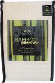 Bamboo Pillow Case Ivory Queen