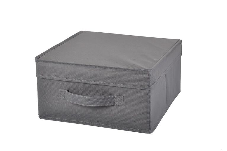 Storage Solution Small Non Woven Storage Box with Lid, colour assortment may vary, 1 item per order