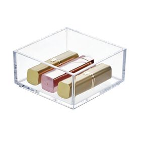 iDesign RPET Clarity Cosmetic Organizer 4 x 4 x 2 Clear