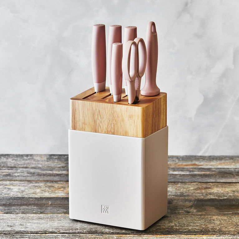Zwilling Now S 7Pc Knife Block Set - Pink