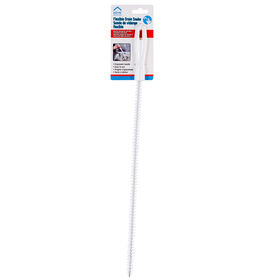 Home Essentials Flexible Drain Cleaning Brush, 18"L, White