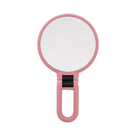 DC Mirrors 10X Soft Touch Hand Mirror - Blush Pink & Black