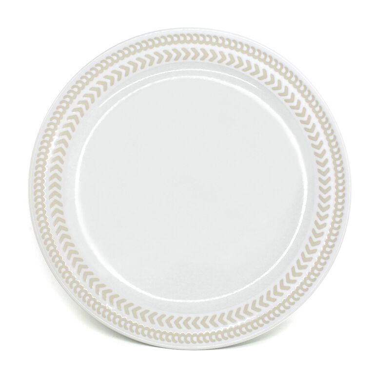 BIA Batik Dinner Plate, White