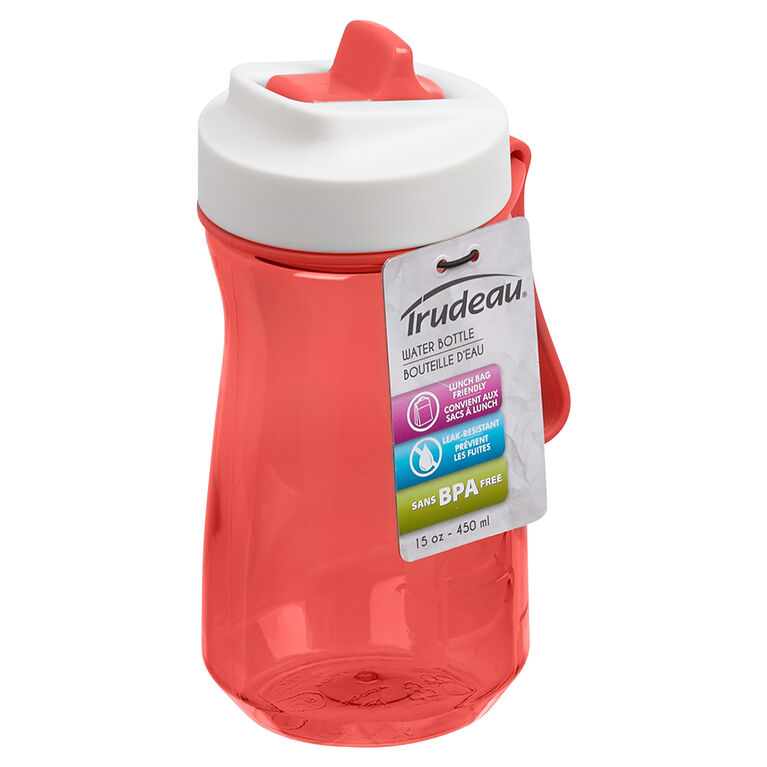 Trudeau Fuel Splash Bottle Coral 15Oz