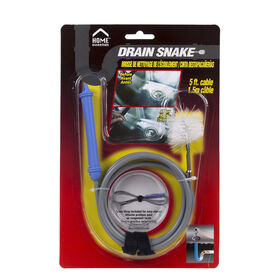 Home Essentials Drain Snake, 5', Grey