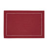 Harman Linen Look Polyester Placemat 13x19" Red