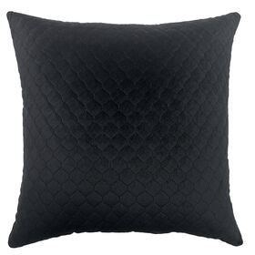 Kefi Home Quilted Velvet Black 18X18 Cushion