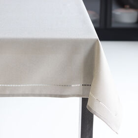 Harman Linen Look Polyester Table Cloth 60"X120" Linen