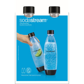 Sodastream 1L Black Fuse Bottles 2Pk