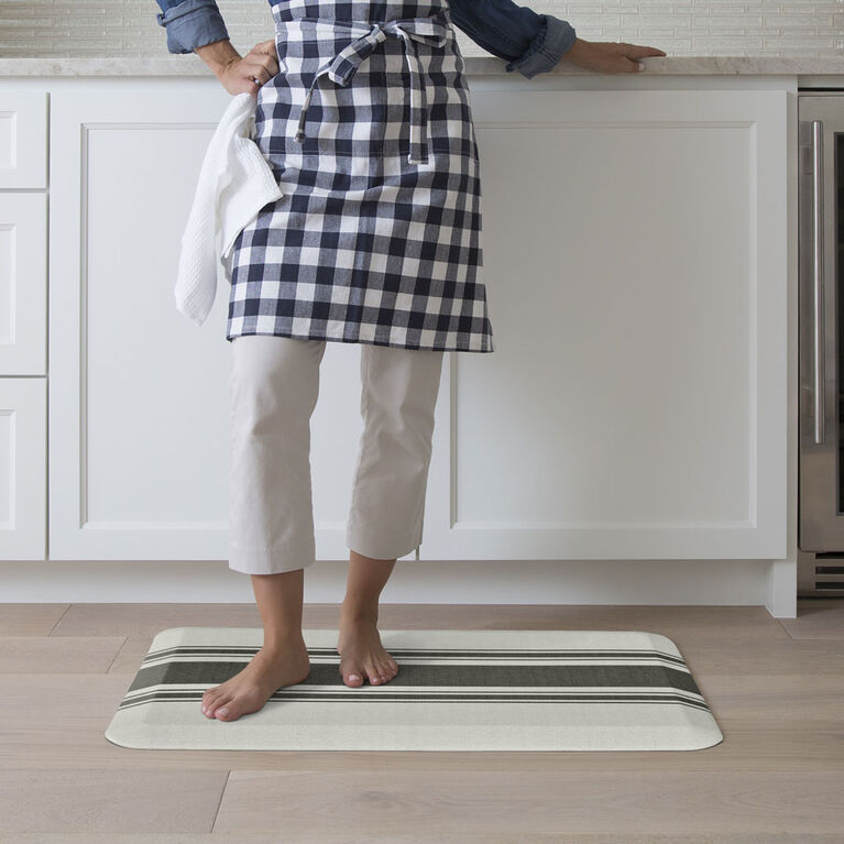 Designer Comfort Bistro Kitchen Floor Mat, 20x32, Onyx