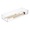 iDesign RPET Clarity Cosmetic Organizer 4 x 12 x 2 Clear