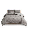 Intelligent Design Kai Comforter Set Double/Queen Grey