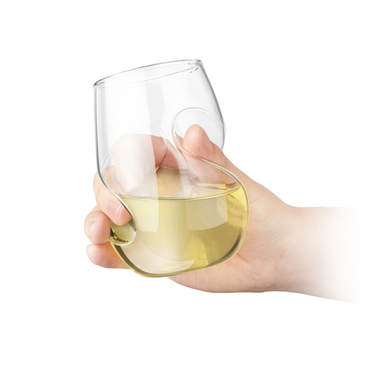 Final Touch Conundrum White Wine Glasses - Set of 4 - 9 oz (266ml)