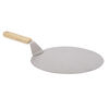 Luciano Gourmet 12" Stainless Steel Pizza Lifter with Wooden Handle, Silver