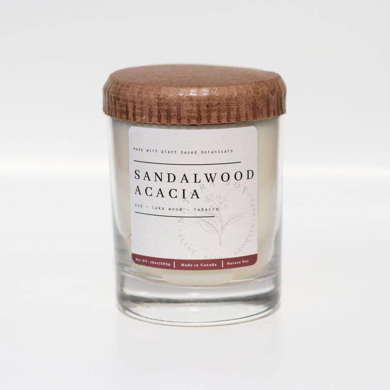 Sandalwood Acacia Soy Candle 10Oz