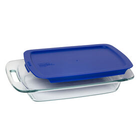 Pyrex Easy Grab 3QT oblong with lid