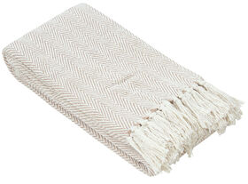 Fabstyles Taupe Throw