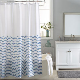 Moda At Home Waves Shower Curtain 72"X 72"