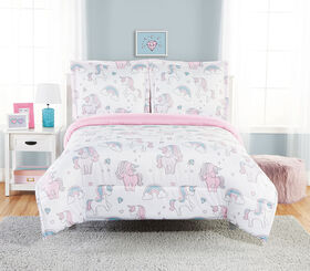 Bkids Starry Ponies 3 Pc Double Comforter Set