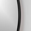 Framed Oval Black Metal 24X30 inch Mirror
