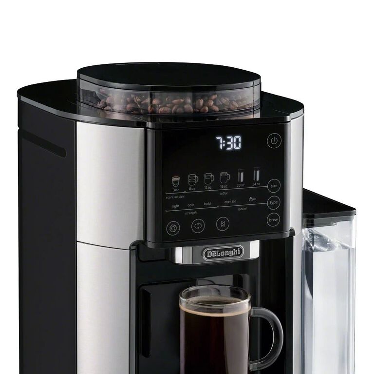 DeLonghi TrueBrew Automatic Coffee Machine - Stainless