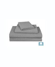 Swift Home Double/Queen Duvet Cover Set - Prewashed Yarn Dyed Cotton, Ash Grey
