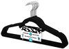 Storage Solution 10Pcs Black Non-Slip Velvet Suit Hanger