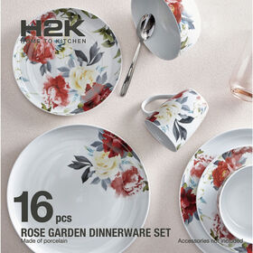 S&CO Rose Garden 16Pc Dinnerware Set