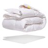 Canadian Down & Feather Twin White Feather & Down Duvet, Regular weight