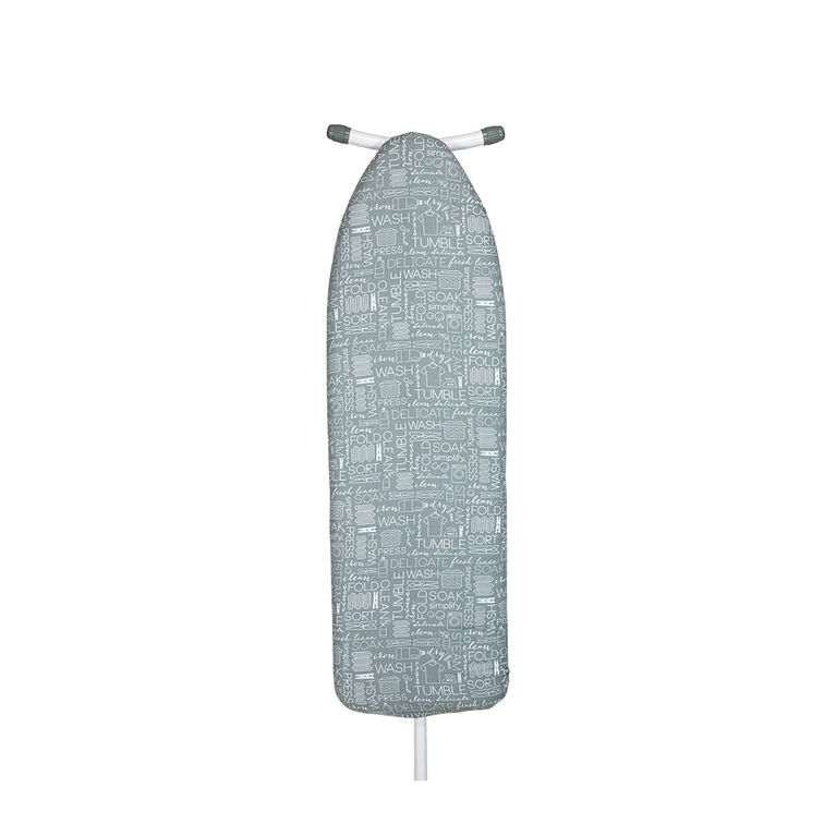 Moda At Home N&T Iron Board Cover Text Grey / White