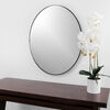 Framed Oval Black Metal 24X30 inch Mirror