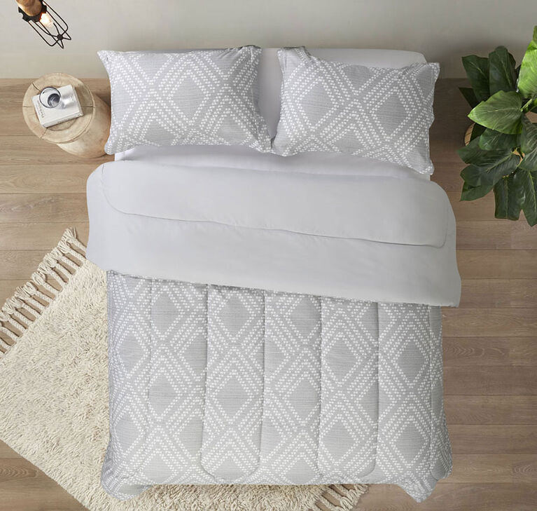 Swift Home - Printed Comforter Set Twin Dot Geo