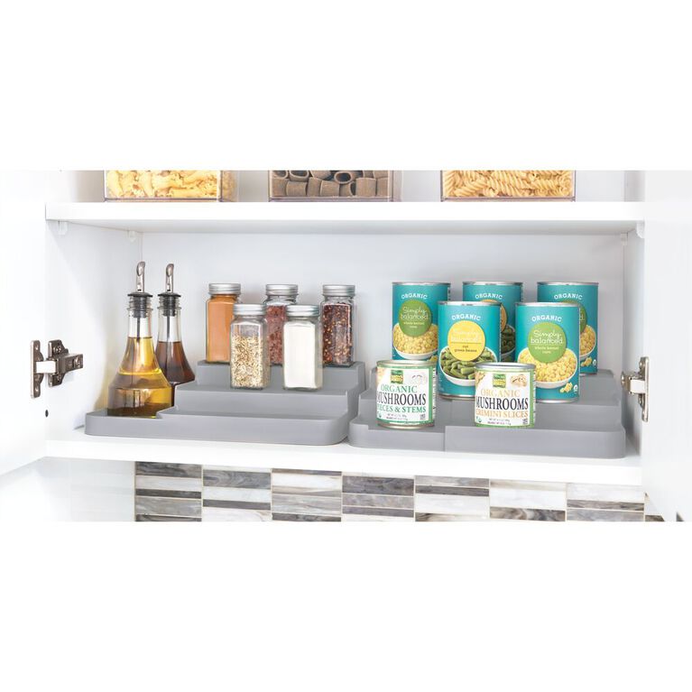 iDesign Expandable Spice & Can Rack Gray