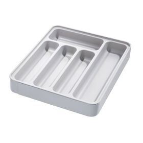 iDesign Expandable Cutlery Tray Gray
