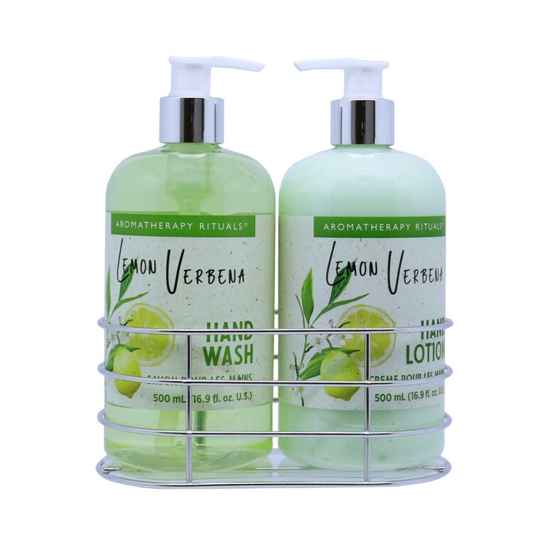 Aromatherapy 2Pc 500Ml Hand Care Caddy - Lemon Verbena